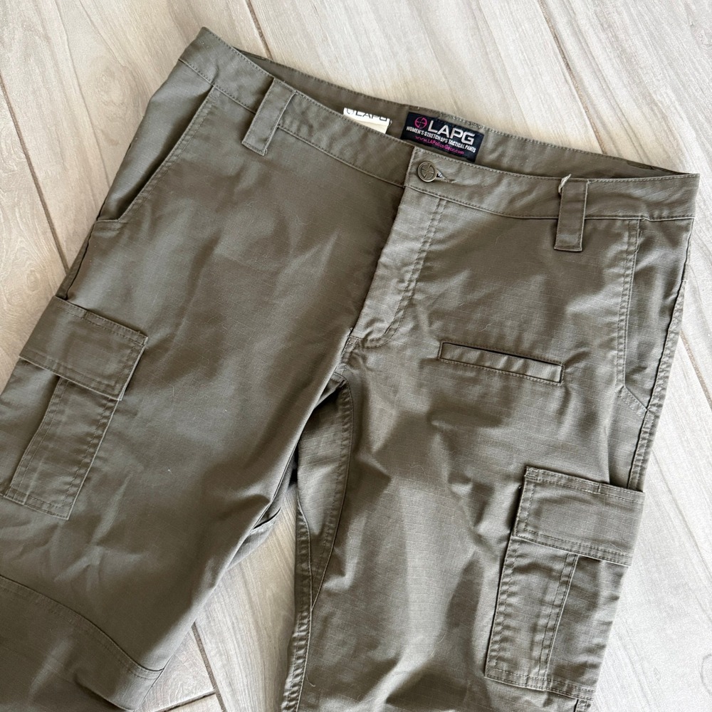 LAPG Tactical‎ Pants Women Size 14 Olive Green Stretch Ops Cargo Ripstop